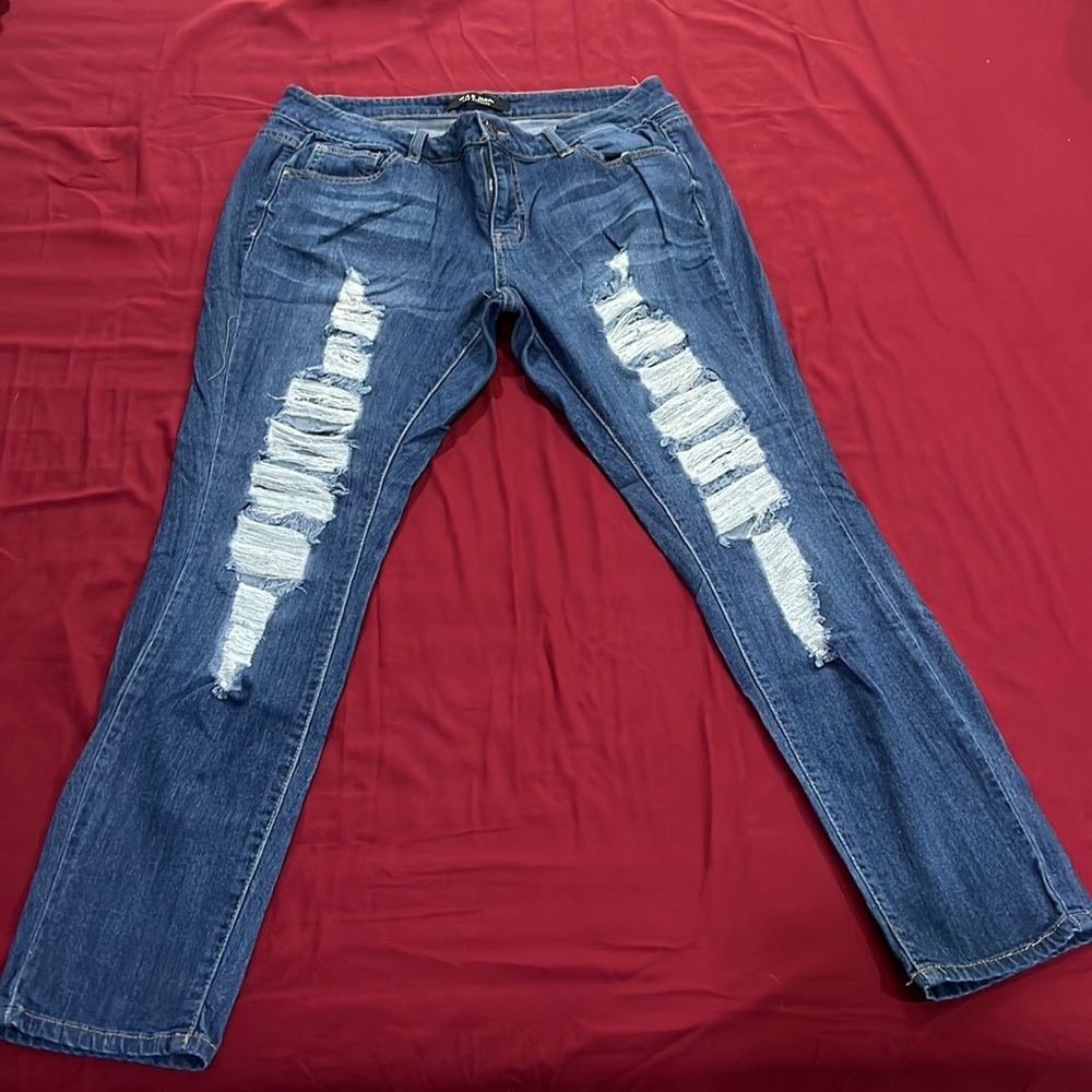 Size 16 ripped jeans